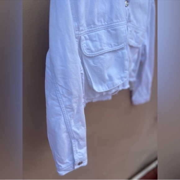 Zara Off-White Cropped Jacket - Picture 4 of 6